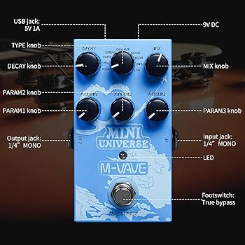 Amazon.com: M-VAVE Guitar Pedal Reverb Innovation Unique